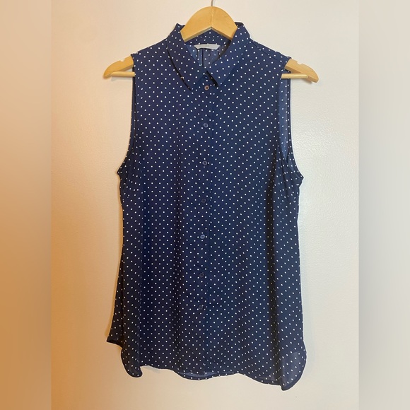 H&M Polka Dot marine blouse - Picture 1 of 5